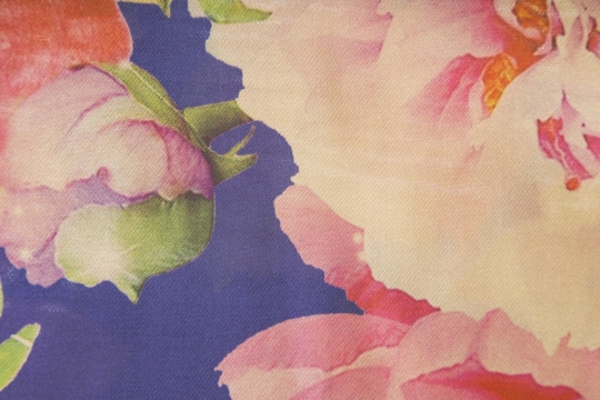 蓝底花朵复古优雅低调典雅