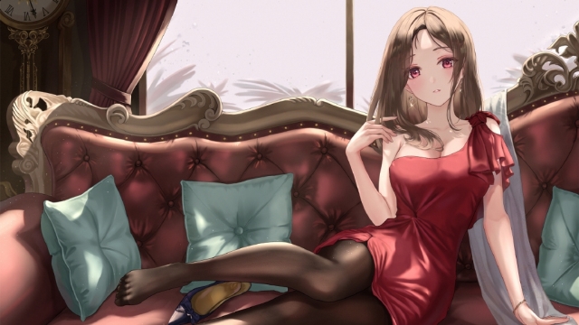 唯美动漫美女高清桌面壁纸