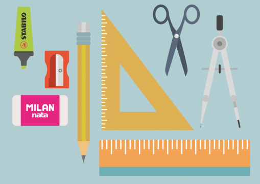 设计绘画建筑设计室内设计尺子剪刀圆规橡皮