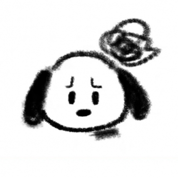 小狗简笔画头像