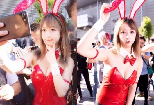 性感美女兔女郎妩媚诱惑黑丝美腿写真