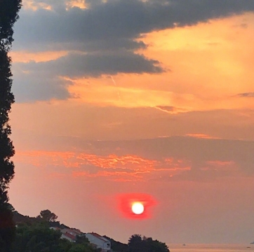 唯美夕阳写真图片