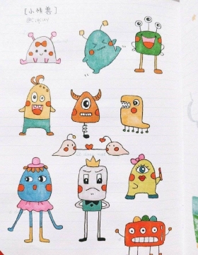 彩色简笔画小素材写真图片