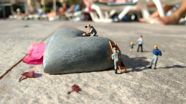 手工模型海滩海边沙滩旅游