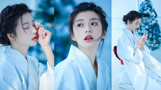 冬季唯美美女高清桌面壁纸