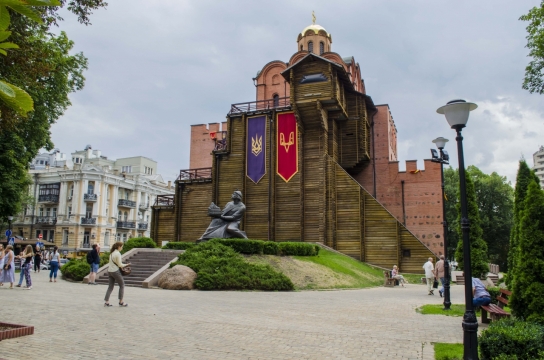 欧洲街头古典城堡建筑风光