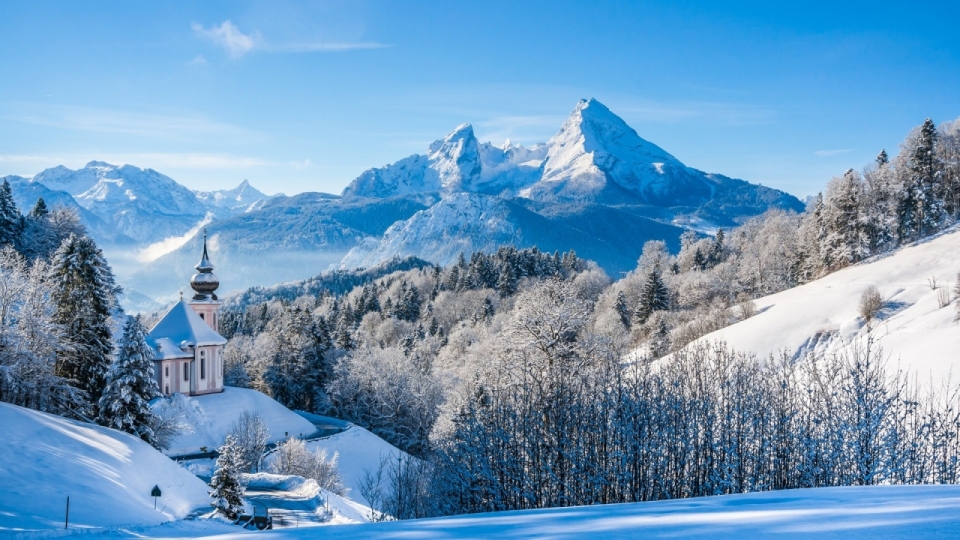 唯美冬日雪景风景自然高清桌面壁纸