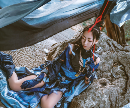 美女摄影_剑网三燕云道姑唯美高清COS写真