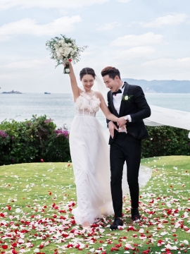 清新唯美婚纱照写真图片