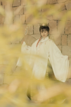 实景朦胧古风汉服美少女