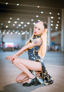 旗袍少女小姐姐同人cos漫展返图