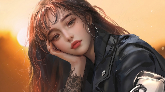 动漫美女妩媚性感高清桌面壁纸