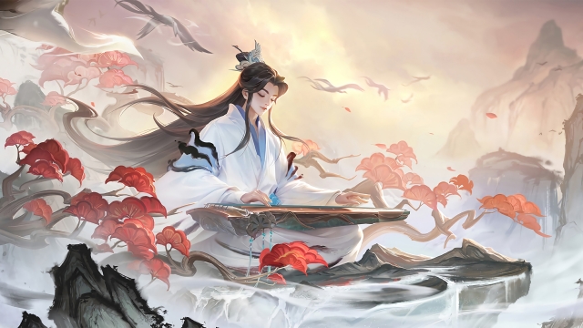 王者荣耀庄周高山流水高清桌面壁纸