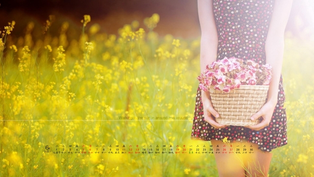 2021年6月清新护眼高清日历壁纸