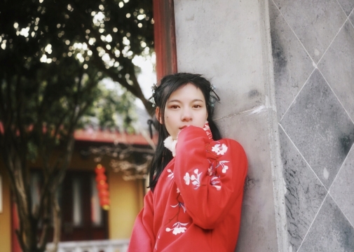 古装美女外景拍摄图