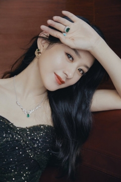 性感美女赵丽颖金光闪闪妩媚写真