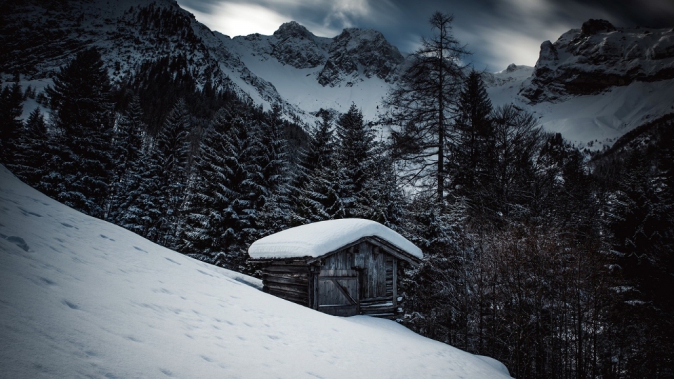 唯美雪景冬日高清桌面壁纸