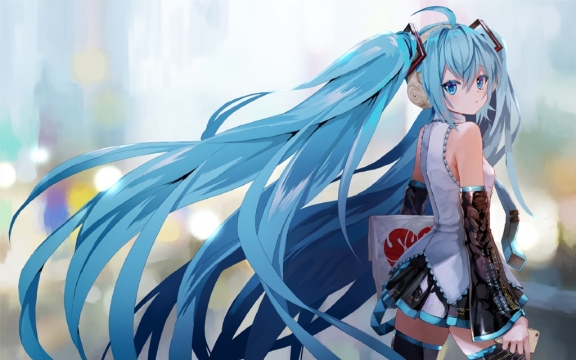 唯美公主殿下初音未来高清桌面壁纸