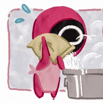 鱿鱼游戏卡通头像图片