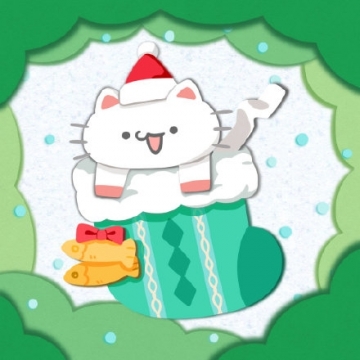 圣诞獭獭头像图片