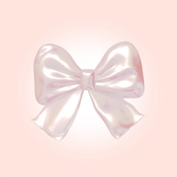 粉色蝴蝶结头像写真图片