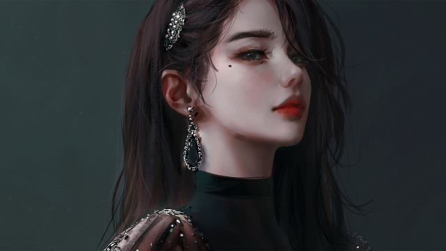 性感美女二次元动漫美女高清桌面壁纸