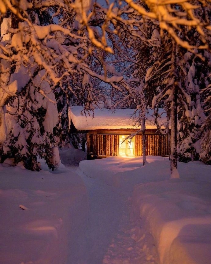 唯美冬日雪景高清桌面壁纸