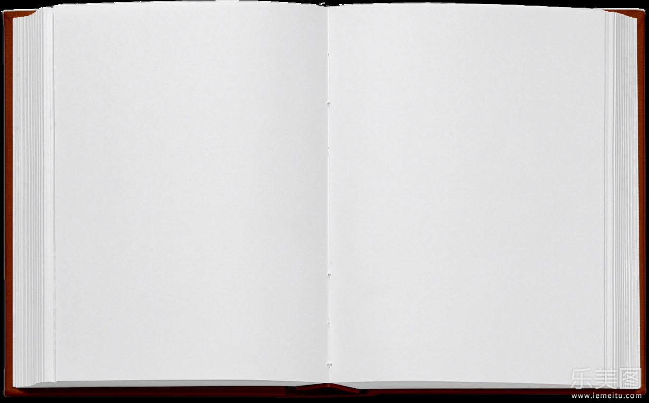 红色封面空白内页笔记本简约设计