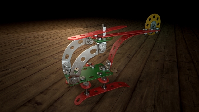 金属支架直升机模型摄影