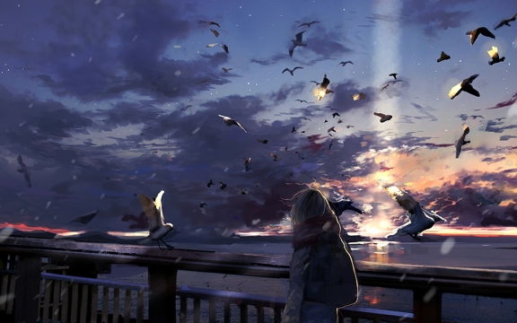 唯美日系动漫高清桌面壁纸