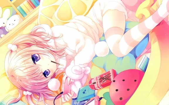 二次元动漫性感美女妩媚桌面壁纸