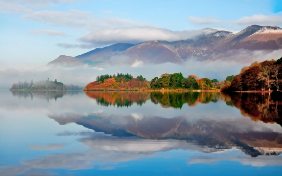 唯美清新自然风光湖泊高清桌面壁纸