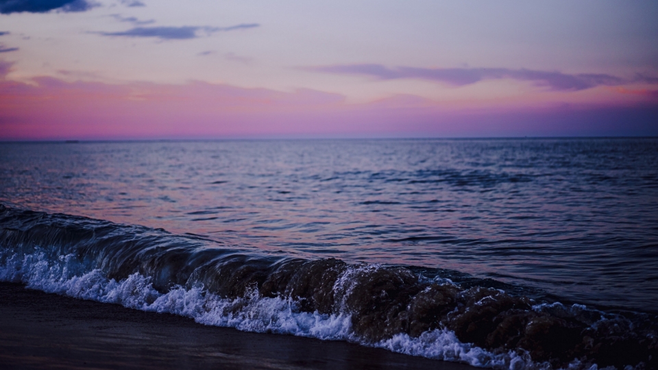 海浪自然风光优美风景秀丽高清桌面壁纸