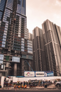 高楼大厦工地建筑天空美景