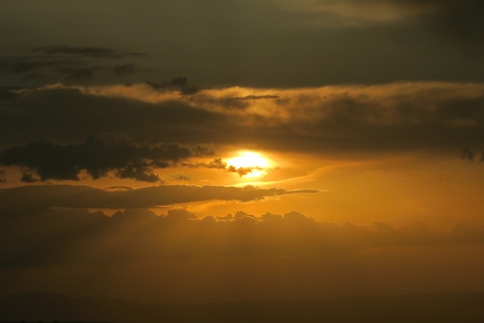 日出日落夕阳天空云朵阳光