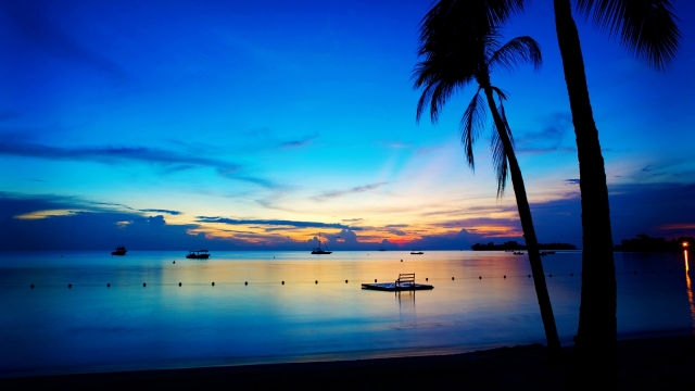 海边日落风景高清壁纸