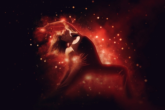 特效舞蹈火美女御姐活力青春舞动