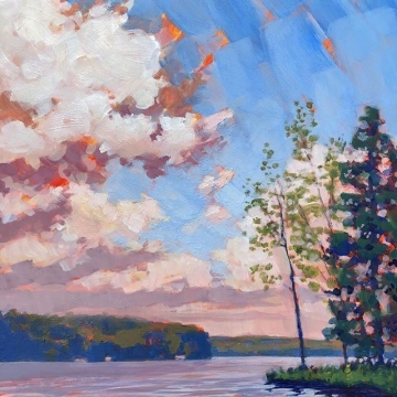 唯美手绘天空的色彩图片