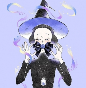 巫女主题人物插画写真图片