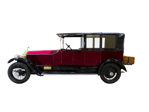 经典老爷车红色外观展示