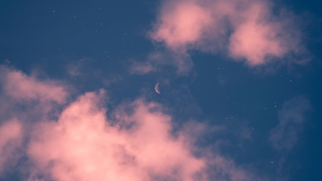 傍晚绝美的天空云朵高清桌面壁纸