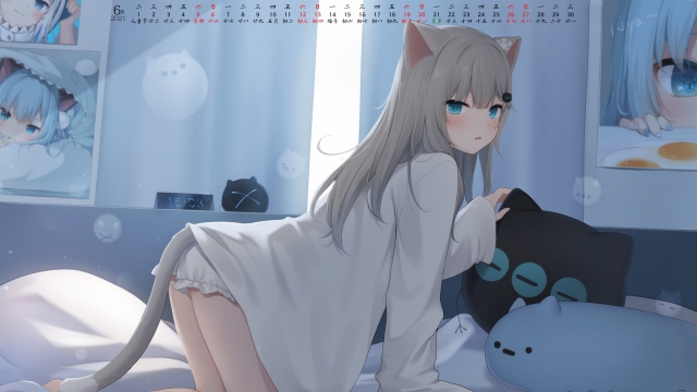 2021年6月唯美动漫高清日历壁纸