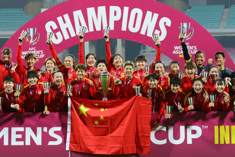 中国女足亚洲杯颁奖礼高清壁纸