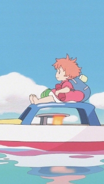 悬崖上的金鱼姬手机壁纸 ​​​​