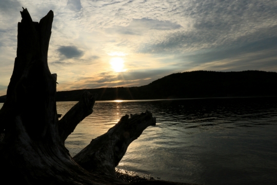 傍晚阳光自然户外天空湖泊