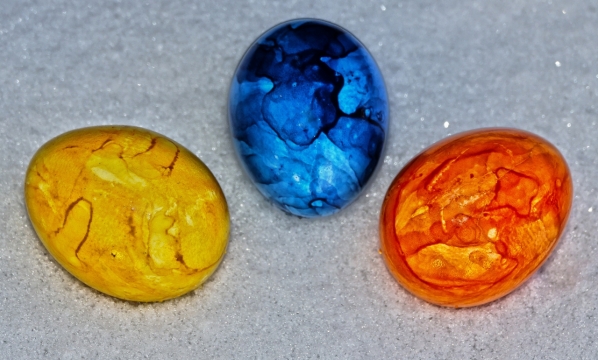 室内桌面彩色艺术复活节装饰彩蛋