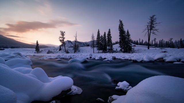 唯美冬天雪景高清风景写真图片