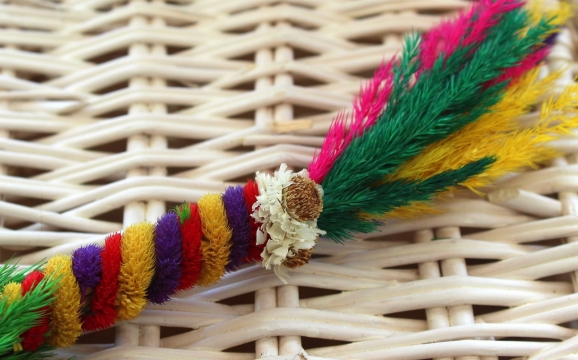 室内桌面彩色毛绒可爱装饰