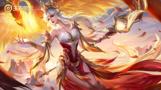 王者荣耀王昭君凤凰于飞优化壁纸