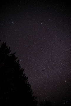 乡间夜晚星空绝美风景